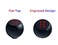 JGR Black Billet Aluminum Flat Top 3 Speed 3816 Manual Shift Knob Pattern