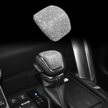 CONGCONG Gear Shift Bling Crystal Accessory Interior Cover Compatible for Toyota New Land Cruiser LC300 2022 2023 2024