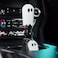 FirFiltr Universal Ghost Gear Shift Knob with 3 Threaded Adapters M8 M10 M12Fits for Most VehiclesSpooky Car Accessories Funny Gear Shifter Handle On Halloween