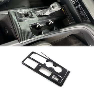 Hyorabyn Carbon Fiber Style Interior Gear Shift Panel Frame Cover Car Accessories for Toyota Camry 2025 2026 Central Consoles Shift Boots Knobs Cover Not for SE Model
