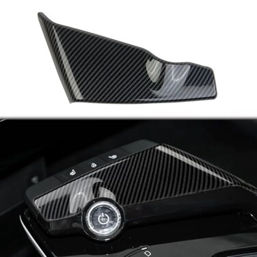 Fewshaw Carbon Fiber Central Control Gear Shift Panel Cover Trim Accessories for KIA EV6 2022 Front of Shift