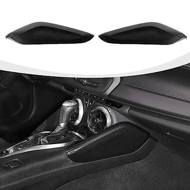 RAZPOY Gear Shift Side Panel Cover Trim Compatible with 20162023 Chevrolet Chevy Camaro Carbon Fiber Interior Accessories