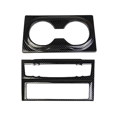 Korlot Carbon Fiber Pattern Center Console Dashboard Cover Trim Accessories for 20172024 Nissan Titan AC Panelcupholderfor 2016