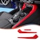 MUXEE 11th Gen Civic 3PCS Gear Shift Panel Cover Side Trim for Honda Civic 2022 2023 2024 2025 2026 ABS Wine red Center Console Frame Side Trim Sport Interior Accessories