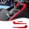 MUXEE 11th Gen Civic 3PCS Gear Shift Panel Cover Side Trim for Honda Civic 2022 2023 2024 2025 2026 ABS Wine red Center Console Frame Side Trim Sport Interior Accessories