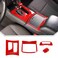 JeCar for Charger Red Interior Trim Kit for Dodge Charger 20152022 Gear Shift Panel Shifter Knob Cup Holder Panel Trim 4PCS