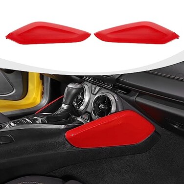 RAZPOY Gear Shift Side Panel Cover Trim Compatible with Chevrolet Chevy Camaro 20162023 Interior Accessories Red