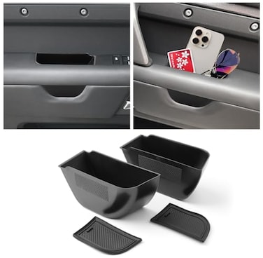 CDEFG 2PCS 2024 2025 Defender 130 110 90 Center Console Side Door Storage Box Handle Pocket Trash Container for 20202024 2025 Land Rover Defender 130 110 90 Accessory Front Row Driver Passenger Doors