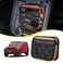 RERPRO Center Console Organizer Storage Compatible with 20182025 Jeep Wrangler JL 4XE Gladiator JT Accessories Console Organizer Armrest Hidden Bag with Tactical Webbing Molle Panel Orange