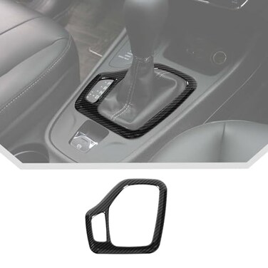 JeCar Carbon Fiber Interior Center Console Gear Shift Panel Trim Cover Fit for 20142018 Jeep Cherokee Interior Accessories