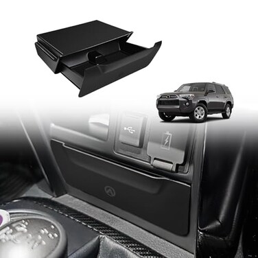 Muslogy Console Storage Drawer Compatible with Toyota 4Runner 20142022 2023 2024 Accessories Center Console Organizer Insert Cubby Storage Box With AntiSlip Mat OneTouch SelfLocking Mechanism