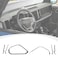 RAZPOY Center Console Dash Grab Handle Cover Trim Compatible with 20212024 Ford Bronco Interior Accessories Carbon Fiber Not for Bronco Sport