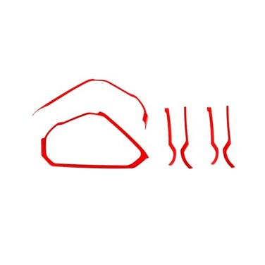 Hoolcar Center Console Dash Board Trim Grab Handle Decor Cover Compatible with Ford Bronco 20212025 Interior Accessories Red