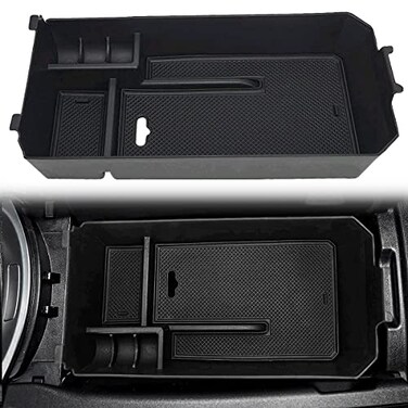 auovo Center Console Organizer Tray for Mercedes Benz Accessories C GLC Class W205 CLS 2015 Secondary Armrest Console Storage Box Car Interior