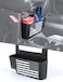 Savadicar Center Console Hanging Storage Organizer for 20182025 Jeep Wrangler JL JLU 4XE Gladiator JT Armrest ABS Tray With American Flag Patten Interior Accessories Black