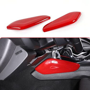 RT-TCZ RTTCZ Center Console Gear Shift Panel Side Trim Cover Interior Accessories Decoration for Chevrolet Chevy Camaro 201620222 PCS Red