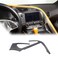 Sekhyna Center Console Air Conditioner Outlet Trim Strips Compatible with Corvette C7 Stingray 20142019 Soft Carbon Fiber 1PCS Navigation Screen Frame Sticker Trim Black Carbon
