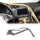 Sekhyna Center Console Air Conditioner Outlet Trim Strips Compatible with Corvette C7 Stingray 20142019 Soft Carbon Fiber 1PCS Navigation Screen Frame Sticker Trim Black Carbon
