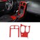 PIUGILH Car Console Gear Shift Panel Trim Cover for Corvette C6 20052013 Interior Accessories AntiScratch Console Gear Shift Panel Frame Protection Cover Kit Red