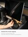 TPARTS Hidden Magnetic Under Screen Storage Box for Tesla Model 3Y with OpenClose Design Center Console Organizer Dashboard Vehicle Tissue Holder with Smart Warm White Light
