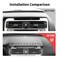 JWWY for 4runner Center Console Extension Holder Mount Dashboard Mounting Bracket Trim for 20102023 Toyota 4runner Interior Accessories Alloy Black 2PCS