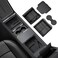 REEVAA Center Console Organizer for Tesla Model Y Juniper 20252026 Premium Performance Model 3 Highland 20242026 All Trims DualTier Storage Seamless Fit Premium Silicone Liner 4PCS Black