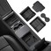 REEVAA Center Console Organizer for Tesla Model Y Juniper 20252026 Premium Performance Model 3 Highland 20242026 All Trims DualTier Storage Seamless Fit Premium Silicone Liner 4PCS Black