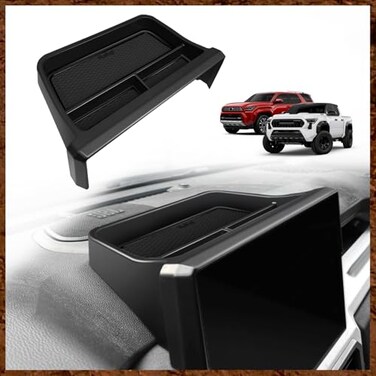 Muslogy Dashboard Storage Box Compatible with 20242026 Tacoma 2025 2026 4Runner Accessories Center Console Organizer w14inch Screen for Limited Trailhunter TRD Pro 14 Inch Screen Only Black