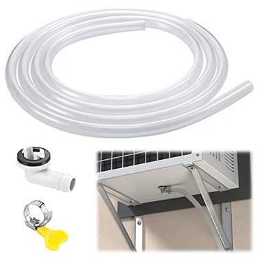 ANPHSIN 10ft Portable Air Conditioners Window Drain Hose Kit 35in AC Hose Connector Replacement for Universal Air Conditioners