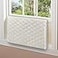 Homydom Air Conditioner Cover InsideWindow AC Unit Cover Double Insulation with Elastic Strap Light Yellow S21x 13x 35L x H x D