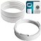 DECOHS 59 Inch Portable Air Conditioner Exhaust Hose Coupler Mobile Air Conditioning Accessories for AC Exhaust Hose Coupler Extension White Circular