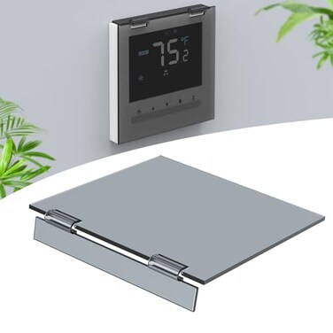 Flamorrow Air Conditioner Thermostat Protection Cover 34 x 35 Wall Protector AntiTouch Central AC Controller Cover for Air Conditioning Panel Acrylic