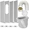 LEZIFU Portable Air Conditioner Kit with Hose Adjustable Window Seal with 59 Inch Diameter 59 Length Hose for VerticalHorizontal Window