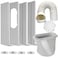 LEZIFU Portable Air Conditioner Kit with Hose Adjustable Window Seal with 59 Inch Diameter 59 Length Hose for VerticalHorizontal Window