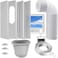 CIAIHUI Portable AC Window Kit with 59 Exhaust Hose for Sliding Window Adjustable Air Conditioner Window Vent Kit for Ducting AC Seal Panel for HorizontalVertical Window
