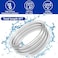 Nkiy Quen 2 Pack Air Conditioner Drain Hose 6 Ft Portable Leakproof AC Drain Hose Kit Universal AC Drain Pipe Replacement with 35 Inch Hose Connector and Clamp for Window AC Mini Split Unit Parts