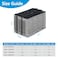 Qualward Mesh Window Air Conditioner Cover for Outside Window AC Unit Screen Ventilated Outdoor Window AC Protection 21W16D15H