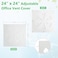 Obida 2 Pack24 x 24 Adjustable Office Vent Cover DurableFor Flat Office Ceiling Vents Ceiling Air Deflector for Conditioner or Heat Air Deflector Magnetic Size approximately 2475X2475IN
