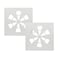 Obida 2 Pack24 x 24 Adjustable Office Vent Cover DurableFor Flat Office Ceiling Vents Ceiling Air Deflector for Conditioner or Heat Air Deflector Magnetic Size approximately 2475X2475IN