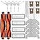 HUIZHEN 18Piece D10 Plus Accessories Kit Compatible with DreameBot D10 Plus RLS3D Dreame D10 Plus Robot Vacuum Replacement Parts 2 Main Brushes 4 Side Brushes 4 HEPA Filters 4 Mop Pads 4 Dust Bags