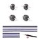 Kuflant Soft Plush Strips and Wheels Kit Compatible with Dyson Vacuum Cleaner Soft Roller Cleaner Head Replacement Parts A Set of 6Strips 91Inch Soleplate Strips