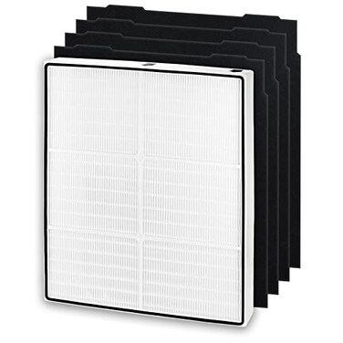 Funmit AP510 AP450 Filter Replacement for Whirlpool Whispure AP51030K AP51030KB AP45030K WP500 WP1000 1183054K 8171434K Air Purifiers 1 High Efficiency Filter and 4 Activated Carbon Filter