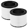 isinlive 2 Pack Airmega 100 Filter Replacement Compatible with Coway Airmega 100 Air Purifier 3IN1 Hepa Filter Deodorization Filter with Activated Carbon