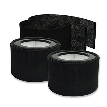PUREBURG HS1946 Replacement Filter Set Compatible with Crane EE5068 Jetery jt8115m Air Purifiers2Pack H13 HEPPA 4 x Activated Carbon PreFilters Air Clean