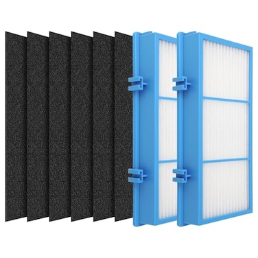 Ancolin 2 PACK Aer1 Replacement Filters for Holmes AER1 Air Filter Replacement for HAPF30AT and HAP242NUC 2 Filters 6 Carbon Enhanced Filters