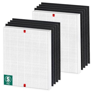 Blutoget C545 Replacement Filter S for Winix C545 Air Purifier by Winix C545 Replacement Filter Replaces Winix S Filter 171200960025220058002 H13 True filter 8 Activated Carbon Filters