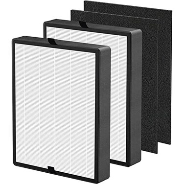 Fizerneer 45i True HEPA Replacement Filter Compatible with BreatheSmart Flex and 45i Air Cleaner Purifier 2 HEPA Filters with 2 Carbon PreFilters B4Pure Filter Part B4Fresh FL40SilverCarbon 2 Pack