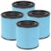 Caehomly AP0601 Replacement Filters Compatible with AIRTOK Air Purifier 4in1 Main Filters HighEfficiency Activated Carbon Filter AP0601RF 4 Pack