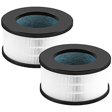 iSingo 2 Pack AF3222 HEPA Replacement Filter Compatible with Bulex AF3222 Device HEPA Filter and Activated Carbon Filter Set