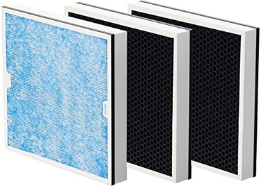 Abestorm 2in1 HEPAActivated Carbon Filter Replacement Set for Filteair HEPA S1 S2 S3 Filteair HEPA V1 V2 V3 Air Scrubber 3Pack